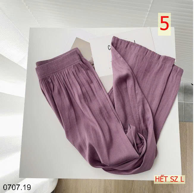 26HA0707.19 - QUẦN ỐNG RỘNG TƠ LỤA MỀN MÁT