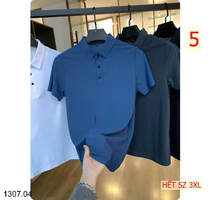 26HA1307.04 - POLO LỤA BĂNG NAM INBLUE