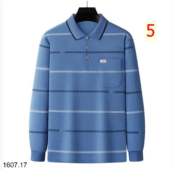 26HA1607.17 - POLO KẺ DÀI TAY CHO NAM
