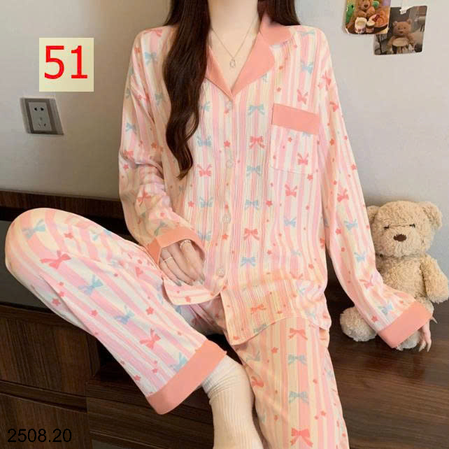 26HA2508.20 - BỘ NỮ PIZAMA MẶC NHÀ