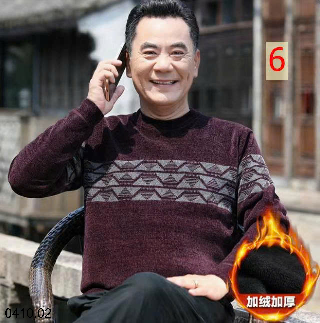 26HA0410.02 - ÁO LEN NAM TRUNG NIÊN LÓT LÔNG