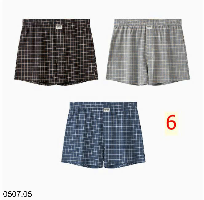 26HA0507.05 - SET 3 QUẦN KẺ SÀ LỎN NAM