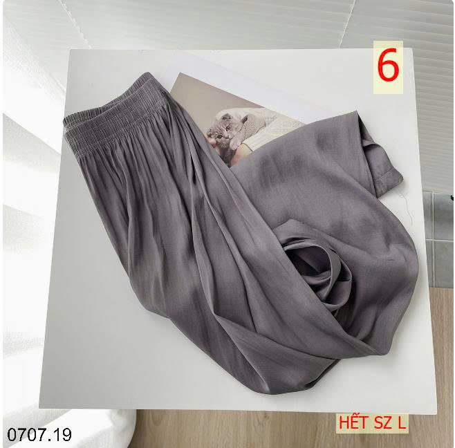 26HA0707.19 - QUẦN ỐNG RỘNG TƠ LỤA MỀN MÁT
