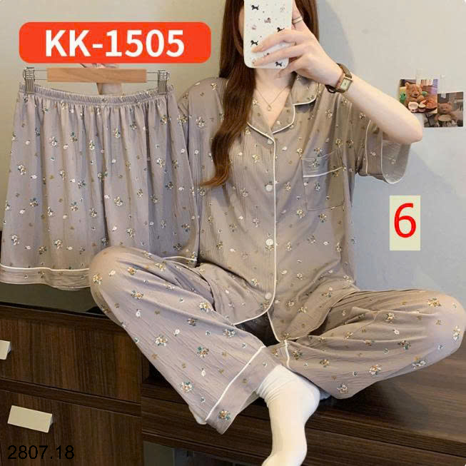 26HA2807.18 - SET BỘ MẶC NHÀ 3 CHI TIẾT CHO NỮ
