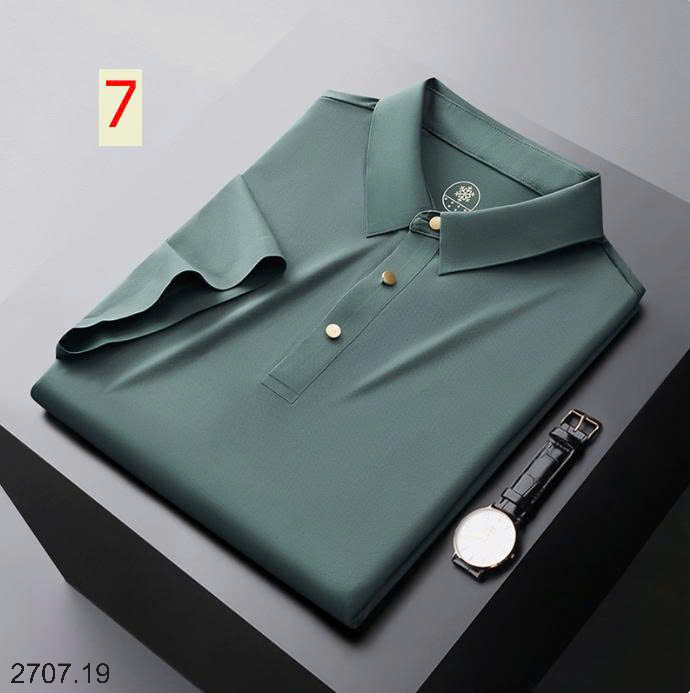 26HA2707.19 - POLO LỤA BĂNG NAM LIỀN MẠCH CAO CẤP