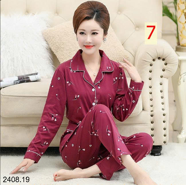 26HA2408.19 - BỘ PIZAMA TRUNG NIÊN CHO MẸ