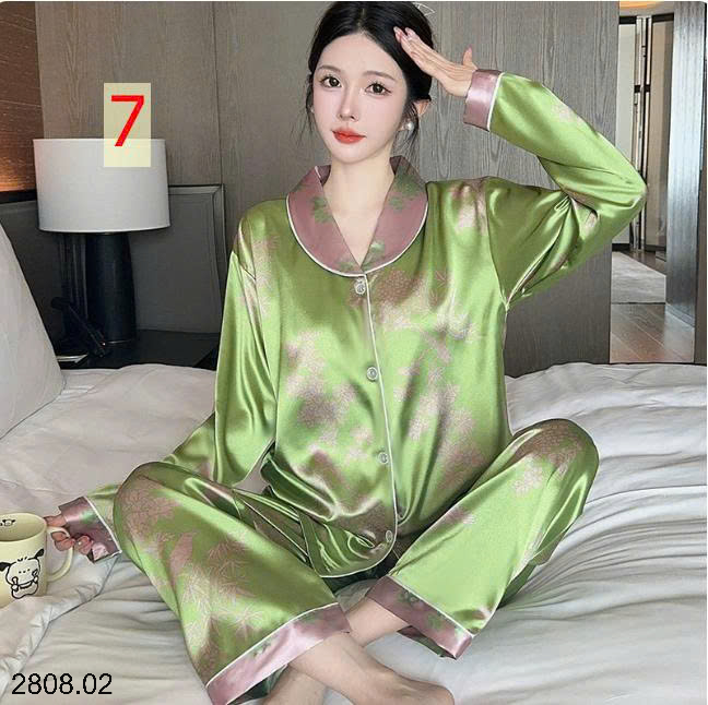 26HA2808.02 - BỘ PIZAMA LỤA CHO NỮ