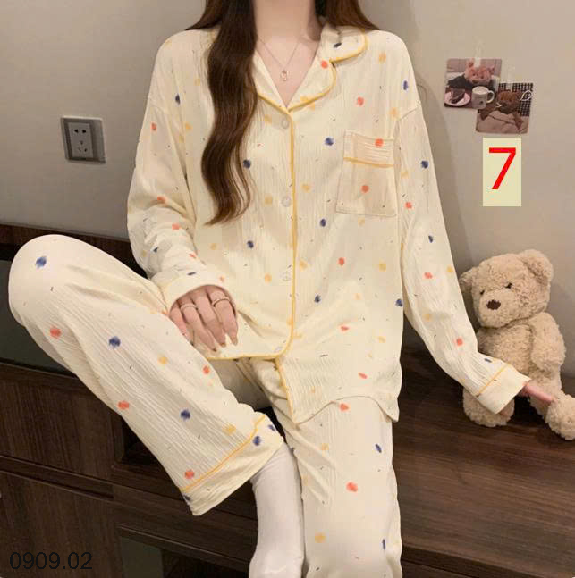 26HA0909.02 - PIZAMA DÀI TAY NỮ MẶC NHÀ