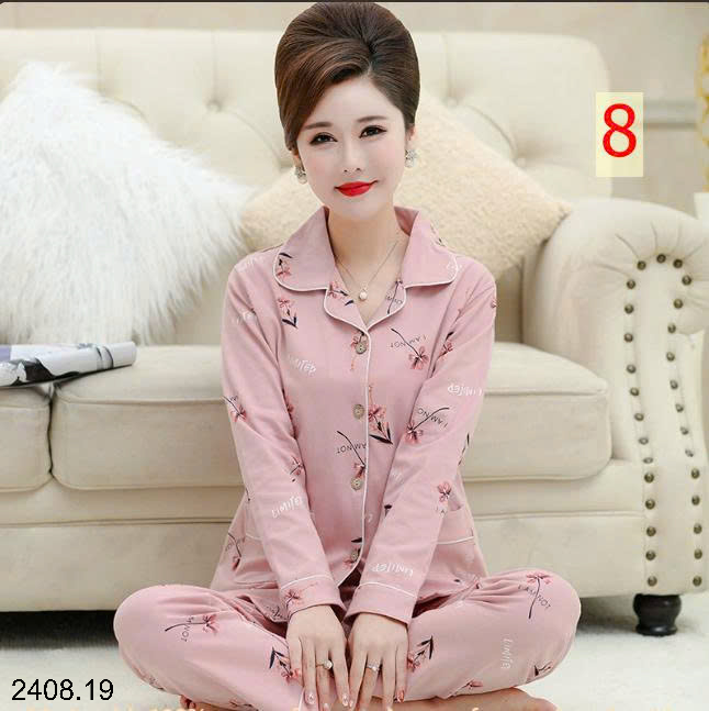 26HA2408.19 - BỘ PIZAMA TRUNG NIÊN CHO MẸ