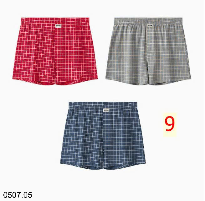 26HA0507.05 - SET 3 QUẦN KẺ SÀ LỎN NAM
