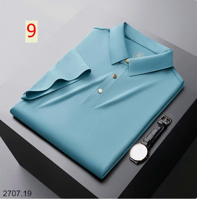 26HA2707.19 - POLO LỤA BĂNG NAM LIỀN MẠCH CAO CẤP