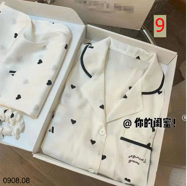 26HA0908.08 - BỘ LỤA PIZAMA THU ĐÔNG