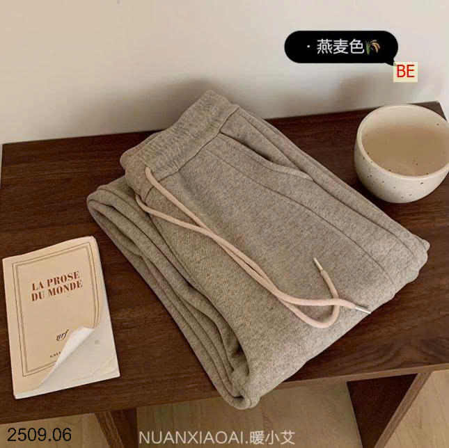 26HA2509.06 - QUẦN NỈ LÓT LÔNG ỐNG RỘNG CHO NỮ