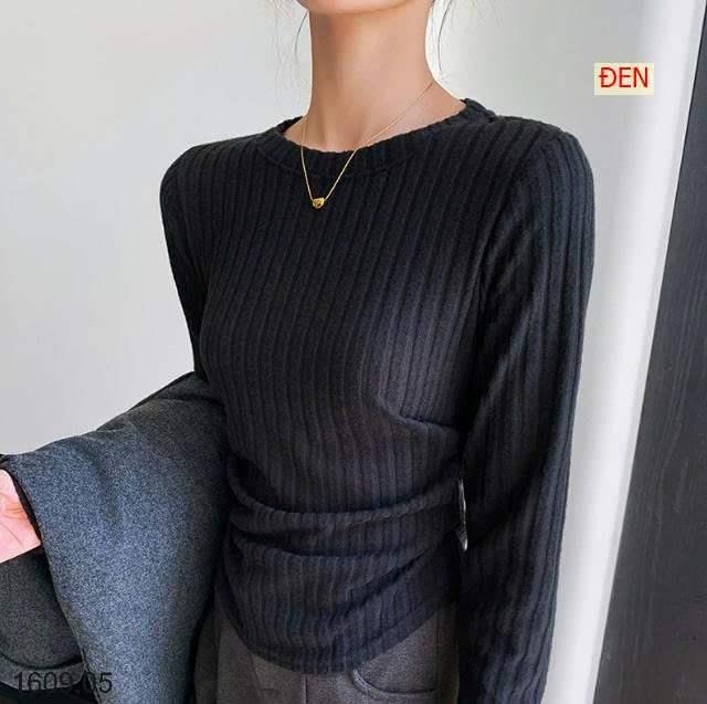 26HA1609.05 - ÁO LEN NHÚN EO CHO NỮ
