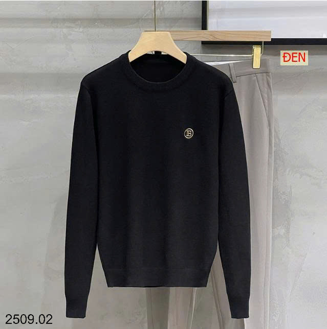 26HA2509.02 - ÁO LEN NAM CỔ TRÒN CHỮ B