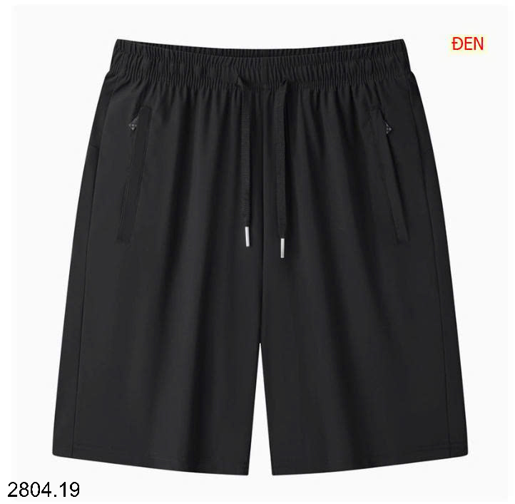 26HA2804.19 - QUẦN SHORT TRƠN MÀU LỤA BĂNG NAM