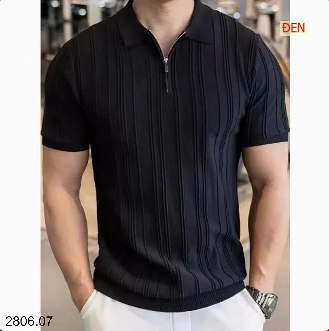 26HA2806.07 - ÁO CỘC TAY DỆT KIM NAM