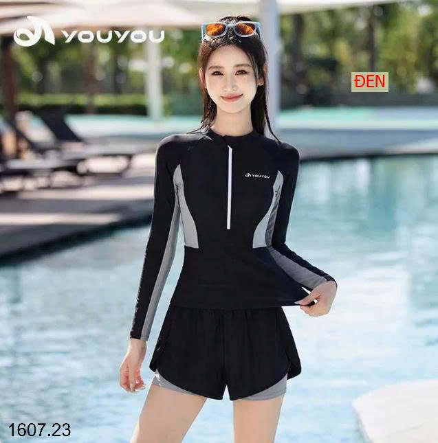 26HA1607.23 - BỘ BƠI NỮ DÀI TAY HÃNG YOUYOU