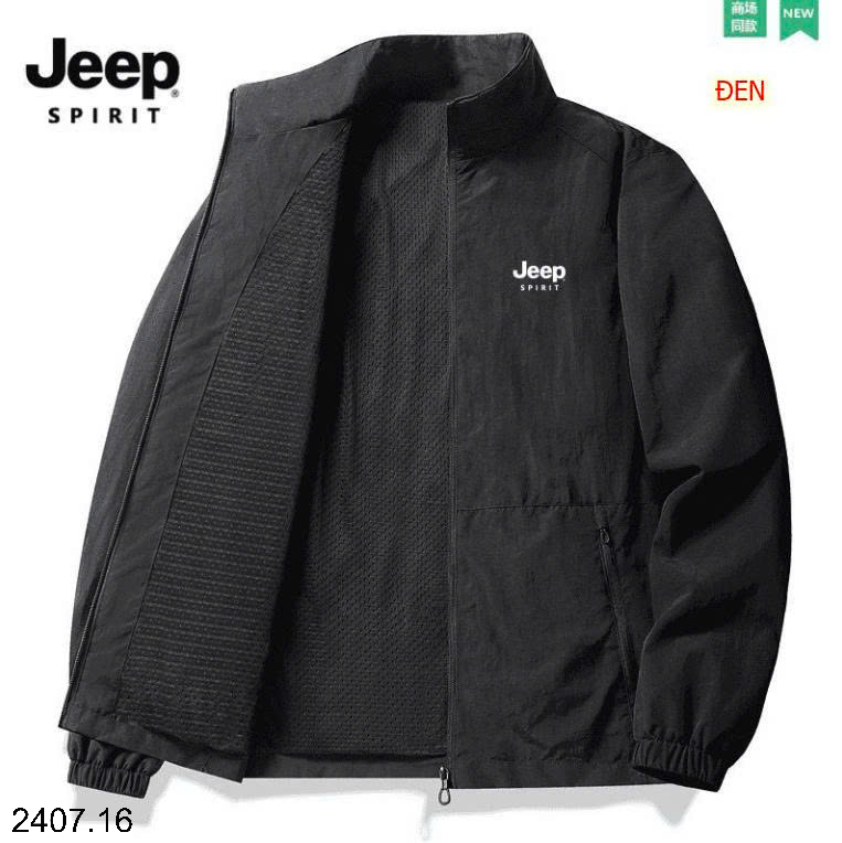 26HA2407.16 - ÁO KHOÁC MỎNG KÉO KHÓA JEEP CHO NAM