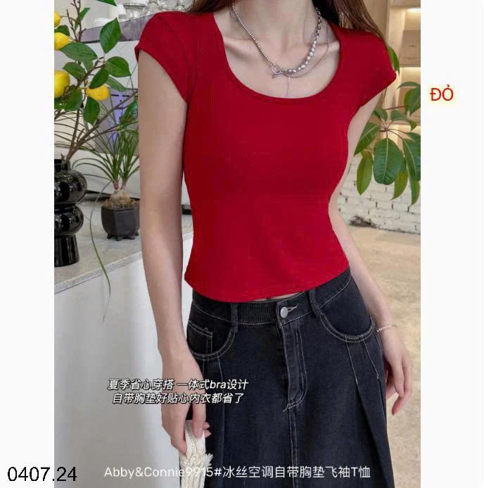 26HA0407.24 - ÁO THUN KÈM BRA CHO NỮ