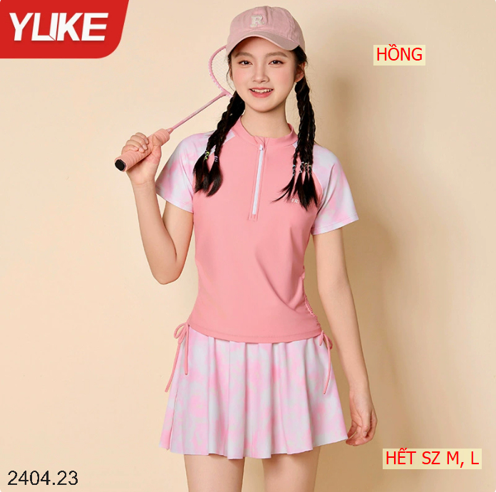 26HA2404.23 - BỘ BƠI BÉ GÁI SIZE ĐẠI YUKE