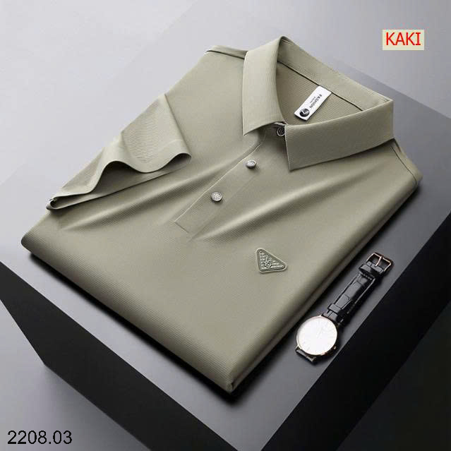 26HA2208.03 - ÁO POLO NGẮN TAY LỤA BĂNG NAM QCCC