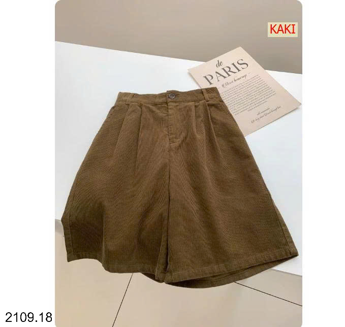 26HA2109.18 - QUẦN SHORT NHUNG TĂM CHO NỮ