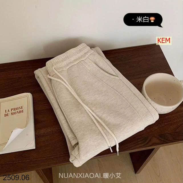 26HA2509.06 - QUẦN NỈ LÓT LÔNG ỐNG RỘNG CHO NỮ
