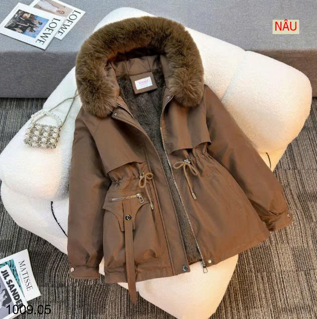26HA1009.05 - ÁO KHOÁC PARKA LÓT LÔNG CHO NỮ