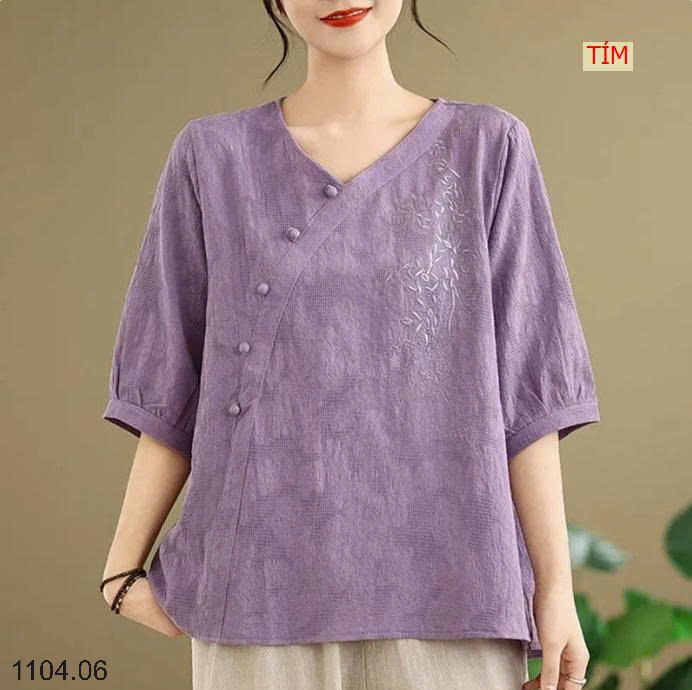 26HA1104.06 - ÁO LANH TAY LỬNG CHO NỮ