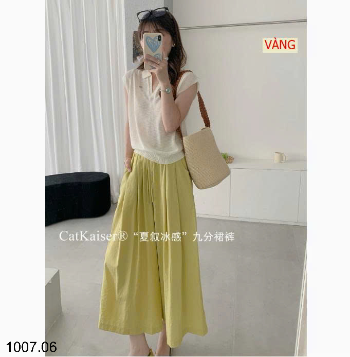 26HA1007.06 - QUẦN ỐNG RỘNG DÁNG VÁY CATKAISER