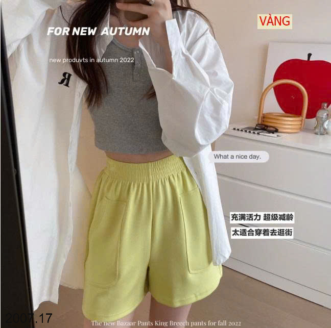 26HA2007.17 - QUẦN SHORT NỮ HÃNG BU XIAOJIU