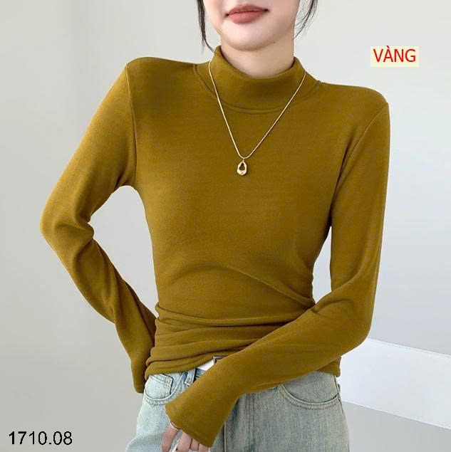 26HA1710.08 - ÁO GIỮ NHIỆT CỔ 3P LÓT LÔNG CHO NỮ