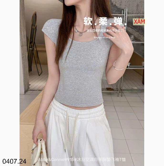 26HA0407.24 - ÁO THUN KÈM BRA CHO NỮ