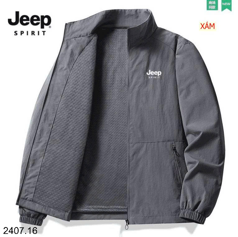 26HA2407.16 - ÁO KHOÁC MỎNG KÉO KHÓA JEEP CHO NAM