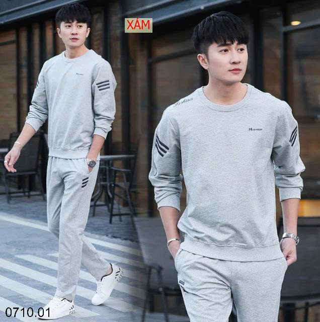 26HA0710.01 - BỘ NỈ THỂ THAO NAM