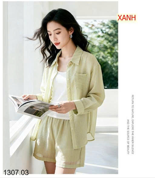 26HA1307.03 - SET SƠ MI QUẦN SHORT THỜI TRANG NỮ