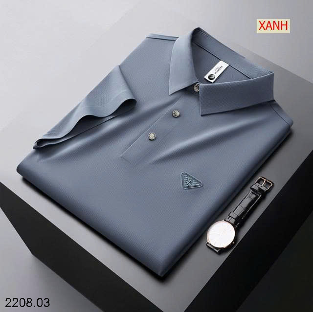 26HA2208.03 - ÁO POLO NGẮN TAY LỤA BĂNG NAM QCCC