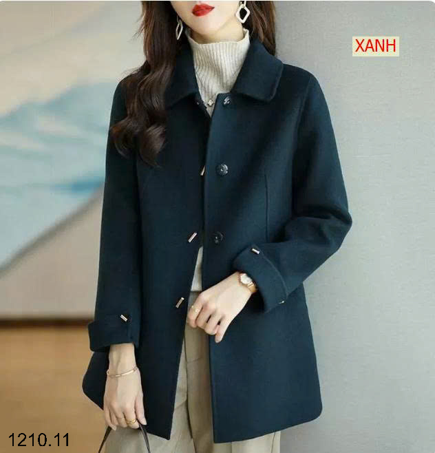 26HA1210.11 - ÁO KHOÁC DẠ DÁNG LỬNG CHO NỮ