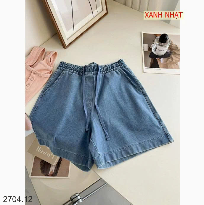 26HA2704.12 - SHORT JEAN CẠP CHUN CHO NỮ