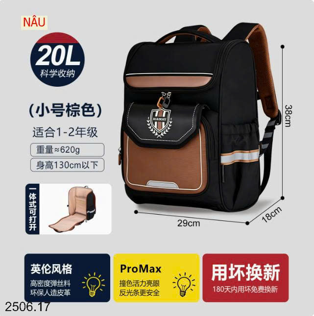 26HA2506.17 - BA LÔ KIỂU ANH CHO HỌC SINH