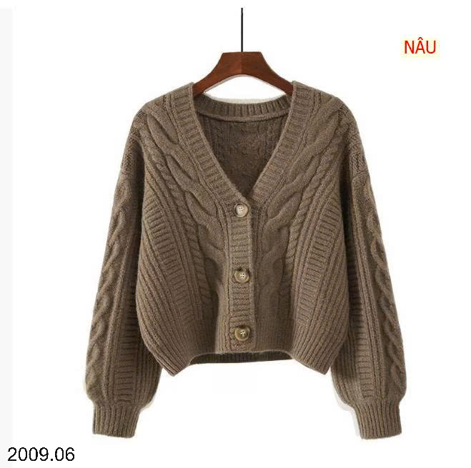 26HA2009.06 - ÁO KHOÁC CARDIGAN CỔ CHỮ V DÁNG RỘNG