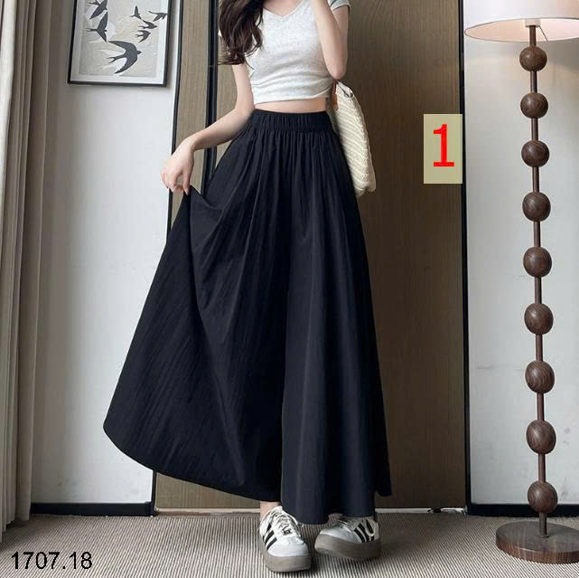 26HA1707.18 - QUẦN ỐNG RỘNG DÁNG VÁY YAMAMOTO