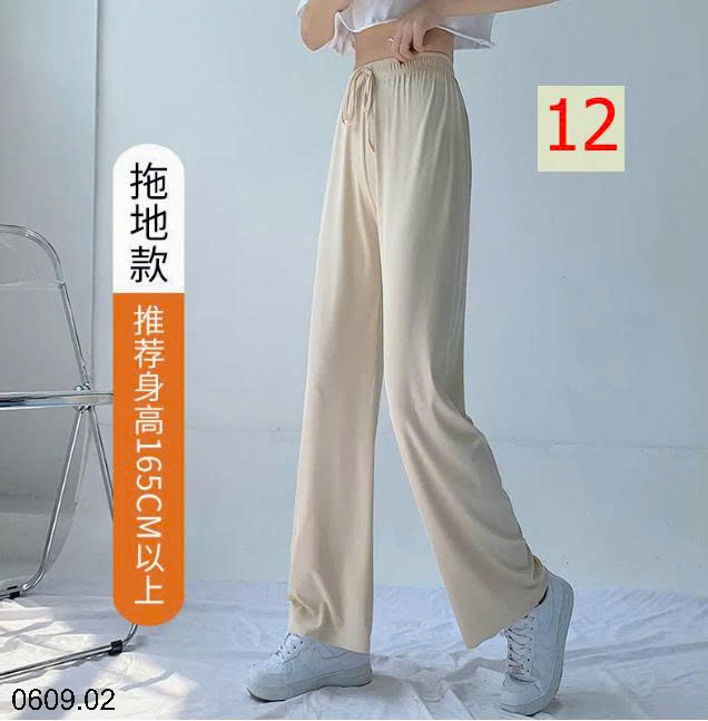 26HA0609.02 - QUẦN ỐNG RỘNG LỤA BĂNG CHO NỮ