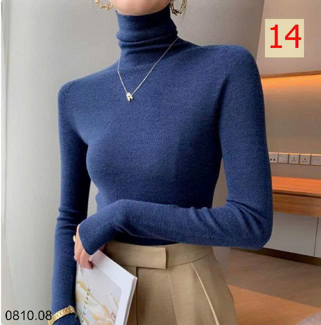 26HA0810.08 - ÁO LEN CAO CỔ CHO NỮ