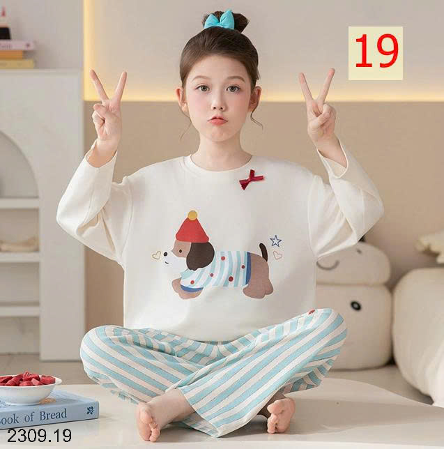 26HA2309.19 - BỘ MẶC NHÀ COTTON QUẢNG CHÂU MẸ CON