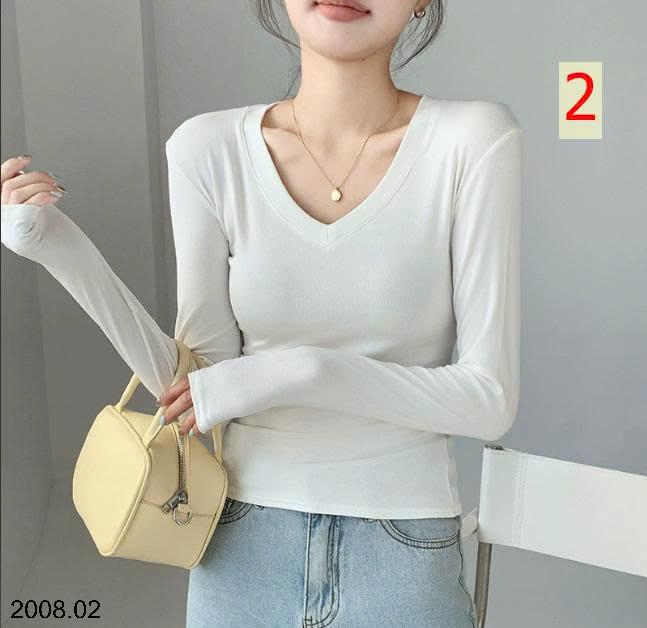 26HA2008.02 - ÁO THUN NỮ CỔ V