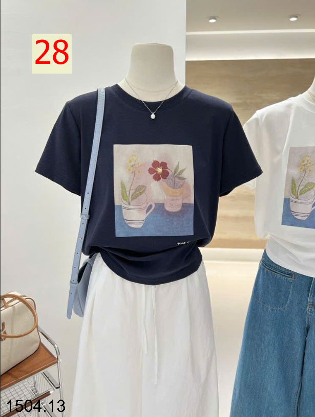 26HA1504.13 - ÁO PHÔNG COTTON HOẠT HÌNH CHO NỮ