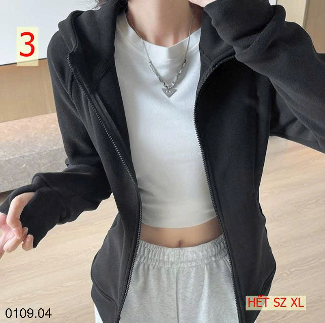 26HA0110.04 - ÁO NỈ CÓ MŨ CHO NỮ