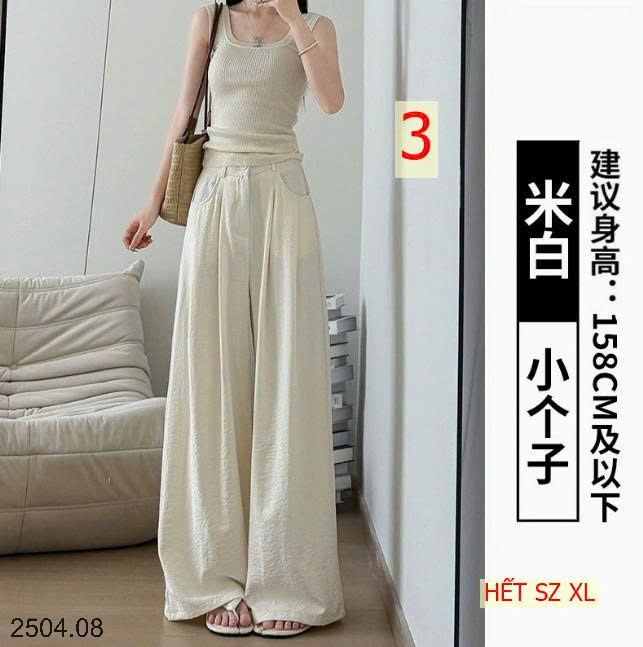 26HA2504.08 - QUẦN ỐNG ĐỨNG DÁNG XUÔNG CHO NỮ